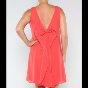 Coral Chiffon Dress
